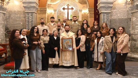 أجواء إيمانية في القوش احتفالًا بعيد مار يوسف البتول
