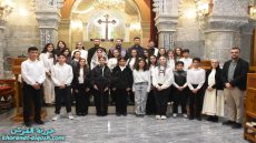 احياء رتبة درب الصليب للجمعة الرابعة من الصوم الكبير في كنيسة مار كوركيس بالقوش