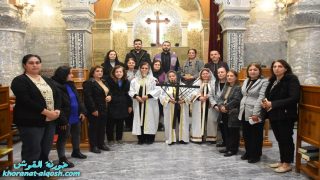 أحياء رتبة درب الصليب المقدس في كنيسة مار كوركيس بالقوش ضمن زمن الصوم الكبير