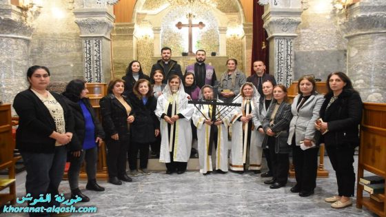أحياء رتبة درب الصليب المقدس في كنيسة مار كوركيس بالقوش ضمن زمن الصوم الكبير