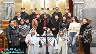 إحياء رتبة درب الصليب في كنيسة مار كوركيس بالقوش