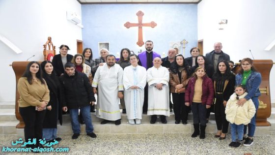 رتبة درب الصليب في كنيسة مار قرداغ بالقوش ضمن زمن الصوم الكبير