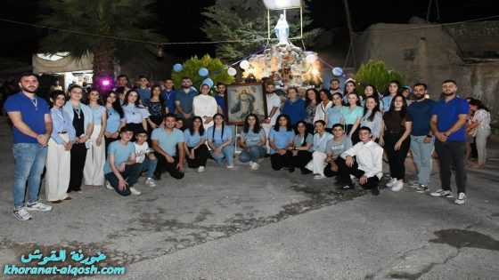 أجواء روحية وإيمانية في القوش احتفالًا بعيد انتقال مريم العذراء