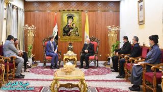 الكاردينال ساكو يستقبل السفير البريطاني في العراق