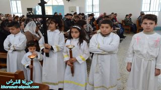 بدء مراسيم درب الصليب للجمعة الاولى في كنائس القوش