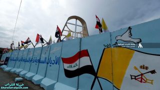 بالصور.. بغداد تتوهج لاستقبال البابا