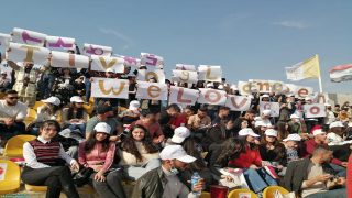 بالصور … اهالي القوش يشاركون بقداس البابا فرنسيس في اربيل