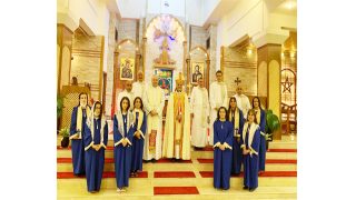 رسامة شمامسة جدد لكنيسة مار ايليا في بغداد