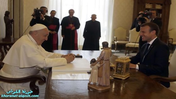 البابا فرنسيس يستقبل الرئيس الفرنسي ماكرون