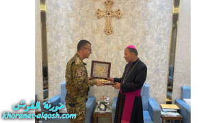 زيارة قائد القوة الايطالية في اربيل الى مطرانية القوش