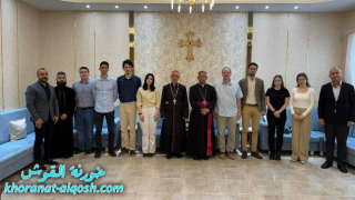 زيارة وفد هنغاري الى دار مطرانية القوش