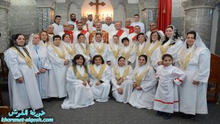 شمامسة كنيسة القوش يحتفلون بعيد تذكار القديس اسطيفانوس