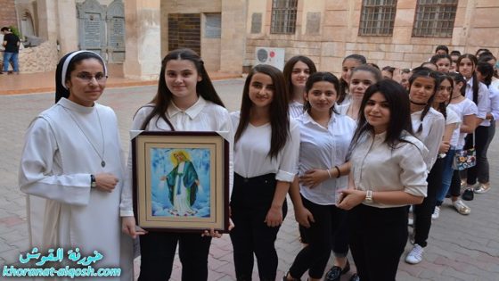 تكريس 63 شاب وشابة من اعضاء اخوية مريم سيدة الانتقال في خورنة القوش