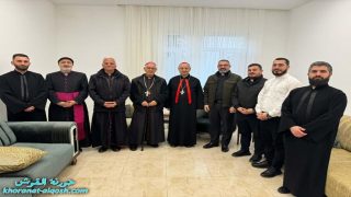 اجتماع كهنة أبرشية القوش مع المدبّر البطريركي لمناقشة برنامج أعياد القيامة