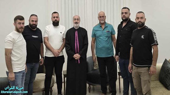 اجتماع لجنة النقل مع خوري كنيسة القوش بمناسبة بدء السنة الدراسية الجديدة