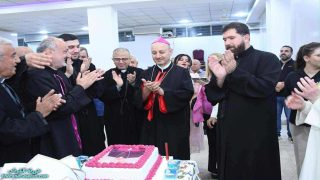 مشاركة الخوراسقف الأب د. غزوان شهاره في القداس الاحتفالي بالذكرى الخامسة لتنصيب سيادة المطران فيليكس الشابي