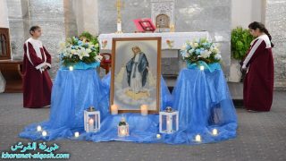 كنيسة مار كوركيس في القوش تحتفل بعيد المحبول بها بلا دنس