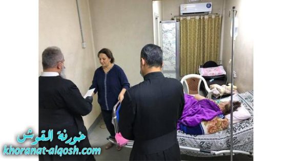 البطريركية تساعد العائلات المتضررة من حريق مستشفى ابن الخطيب