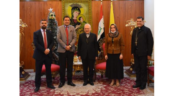 الكاردينال ساكو يستقبل مسؤول مفوضية حقوق الانسان / ملف الأقليات في العراق