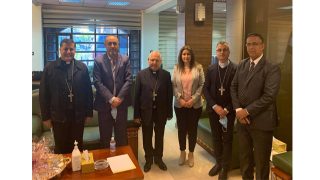 البطريرك ساكو يزور شبكة الإعلام العراقي