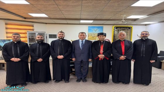 المطران بولس ثابت يزور قائممقامية قضاء تلكيف مهنئًا القائممقام الجديد