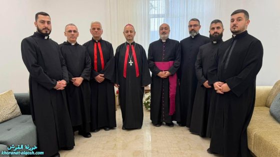 لقاء المدبر البطريركي الجديد مع اكليروس القوش