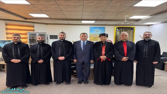 المطران بولس ثابت يزور قائممقامية تلكيف مهنئًا القائممقام الجديد