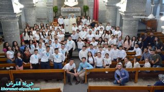 تكريس 63 شاب وشابة من اعضاء اخوية مريم سيدة الانتقال في خورنة القوش