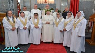 رتبة المجاهرة بالنذور الوقتية للأخت مارتينا عبد المسيح نيسان في القوش