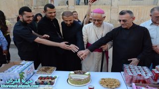 بعد رسامتة الكهنوتية، القداس الاول للأب توما ايليا في كنيسة مار كوركيس – القوش