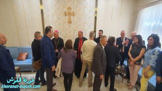 بالصور … القوش تستقبل الوفد القادم من جمعية مار ميخا في ميشغن