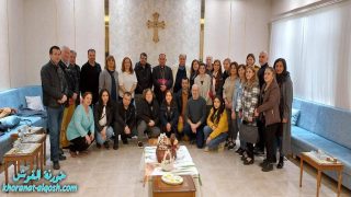 مطران ابرشية القوش يستقبل وفد من مسيحيي طور عابدين والمانيا