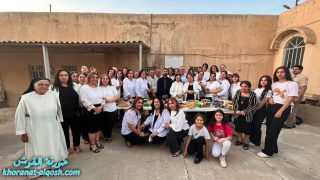 الأخوة الدومنيكية تشارك في القداس الاحتفالي بعيد شفيعها في القوش