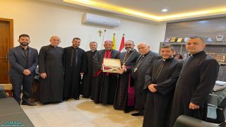 المطران مار بنديكتوس يونان حنو يستقبل صاحب السيادة مار بولس ثابت