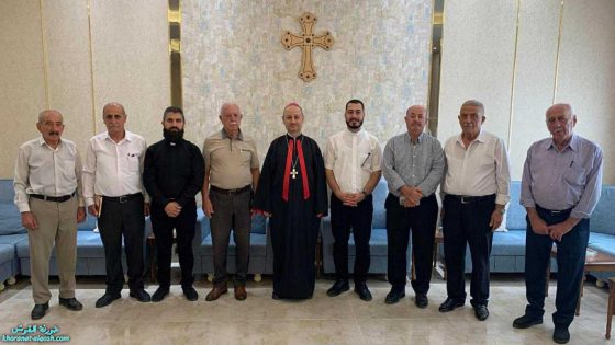 زيارة وفد من جمعية القوش الثقافية إلى مطرانية القوش