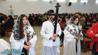 مراسيم درب الصليب المقدس للجمعة الاولى في كنيسة مار قرداغ – القوش