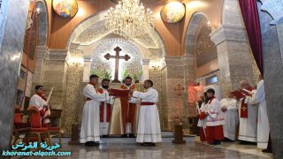 كنيسة القوش تحتفل بعيد الدنح بالقداس الالهي الاحتفالي ( تليثايا)