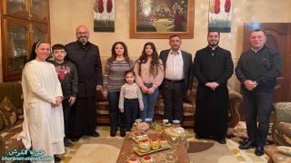 استمرار الزيارات الرعوية لعوائل القوش