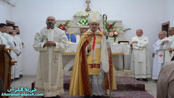 عشية عيد القيامة، المطران مار ميخائيل المقدسي يقيم القداس الالهي الاحتفالي في كنيسة مارقرداغ