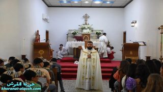 في القوش، الاطفال وطلاب المدارس يحتفلون بعيد القيامة في قداس مخصص لهم