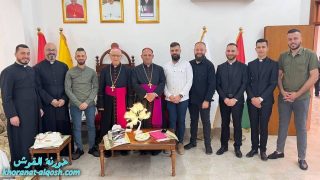 مطرانية القوش الكلدانية تستقبل المهنئين بعيد القيامة المجيدة