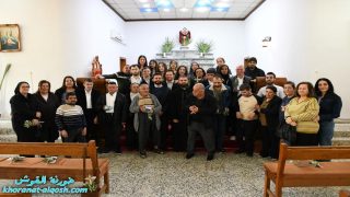 أخوة مار ميخا تنظم صلاة استعداداً لخميس الفصح بمشاركة ألاخوة من باطنايا وتلكيف والشيخان