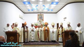 بالصور … بلدة القوش تستقبل المطران الجديد مار بولس الاسقف المعاون لأبرشية القوش الكلدانية