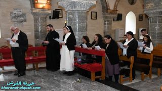 كنيسة القوش تقيم رتبة توبة وتأمل في كلمات المسيح على الصليب