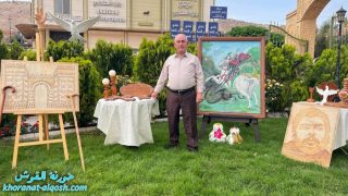 يتضمن اعماله الفنية الخشبية، الفنان جورج النجار يفتتح معرضه الفني الاول في القوش