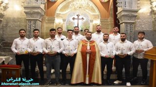 القوش، كنيسة مار كوركيس تحتفل بخميس الفصح بقداس مهيب وسط أجواء روحية خاشعة