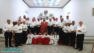 كنيسة مار قرداغ تحتفل بخميس الفصح و تحيي رتبة غسل الأرجل بروح إيمانية عميقة