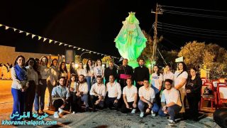 في القوش، سهرة صلاة و ترانيم مريميّة وصلاة الورديّة المقدسة في دير السيدة