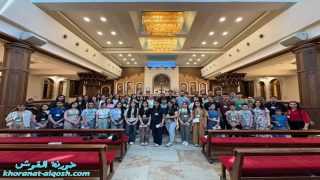 رحلة حج ديني تجمع اعضاء لقاء المتوسطة والاعدادية احتفالًا بالسنة اليوبيلية