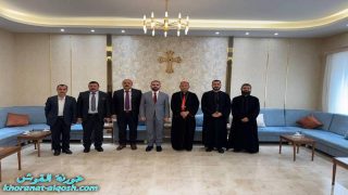 زيارة معالي رئيس ديوان أوقاف الديانات المسيحية والإيزيدية والصابئة المندائية إلى مطرانية القوش
